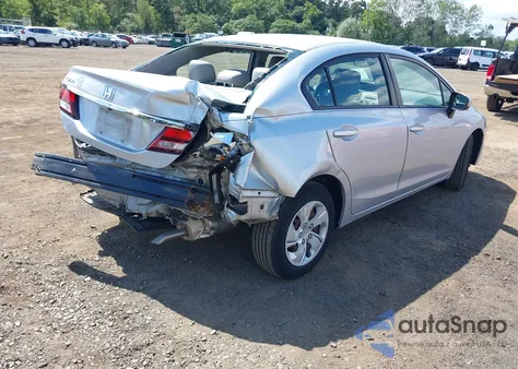 2015 Honda Civic Lx z USA, uszkodzony, nr VIN 2HGFB2F51FH508261